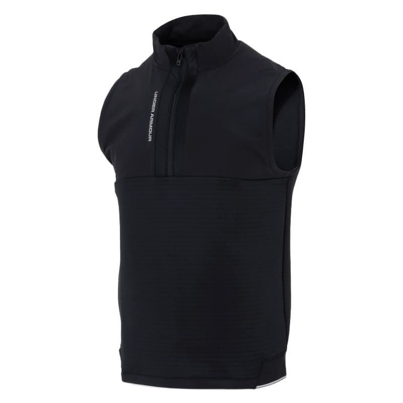 ゴルフ ウェア メンズ 防風・保温ハーフジップ アスリートベスト
