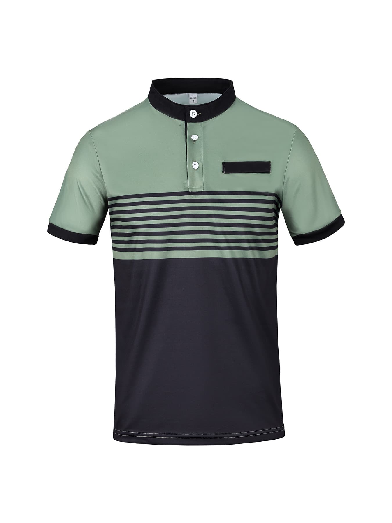 ゴルフ ウェア メンズ ボーダーラインスタイリッシュポロシャツ