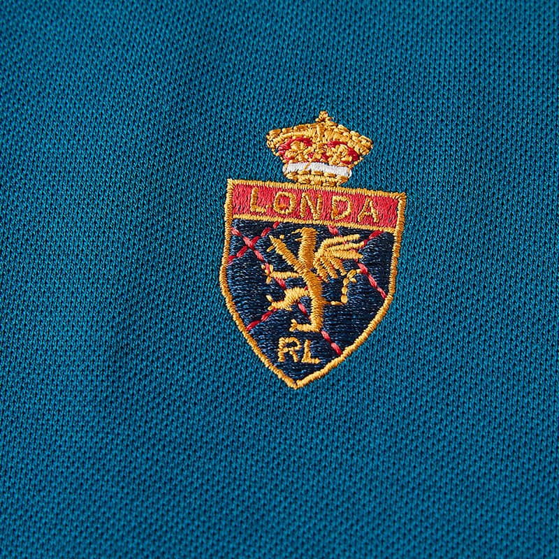 ゴルフ ウェア メンズ 高級刺繍入り長袖ポロシャツ