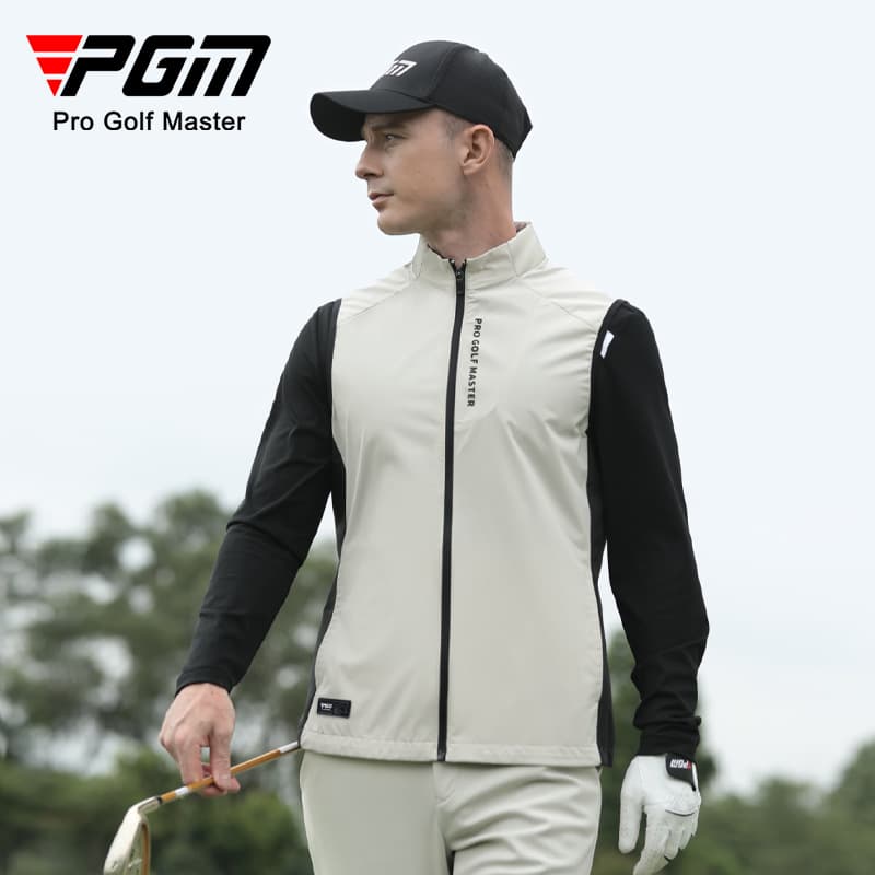 ゴルフウェア メンズ プロ仕様 軽量 スポーツベスト アウター